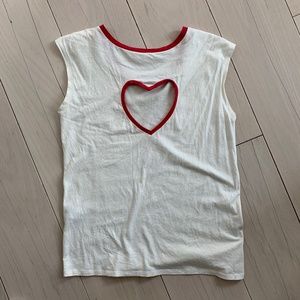 Claudie Pierlot Heart Cutout T-Shirt Size 2